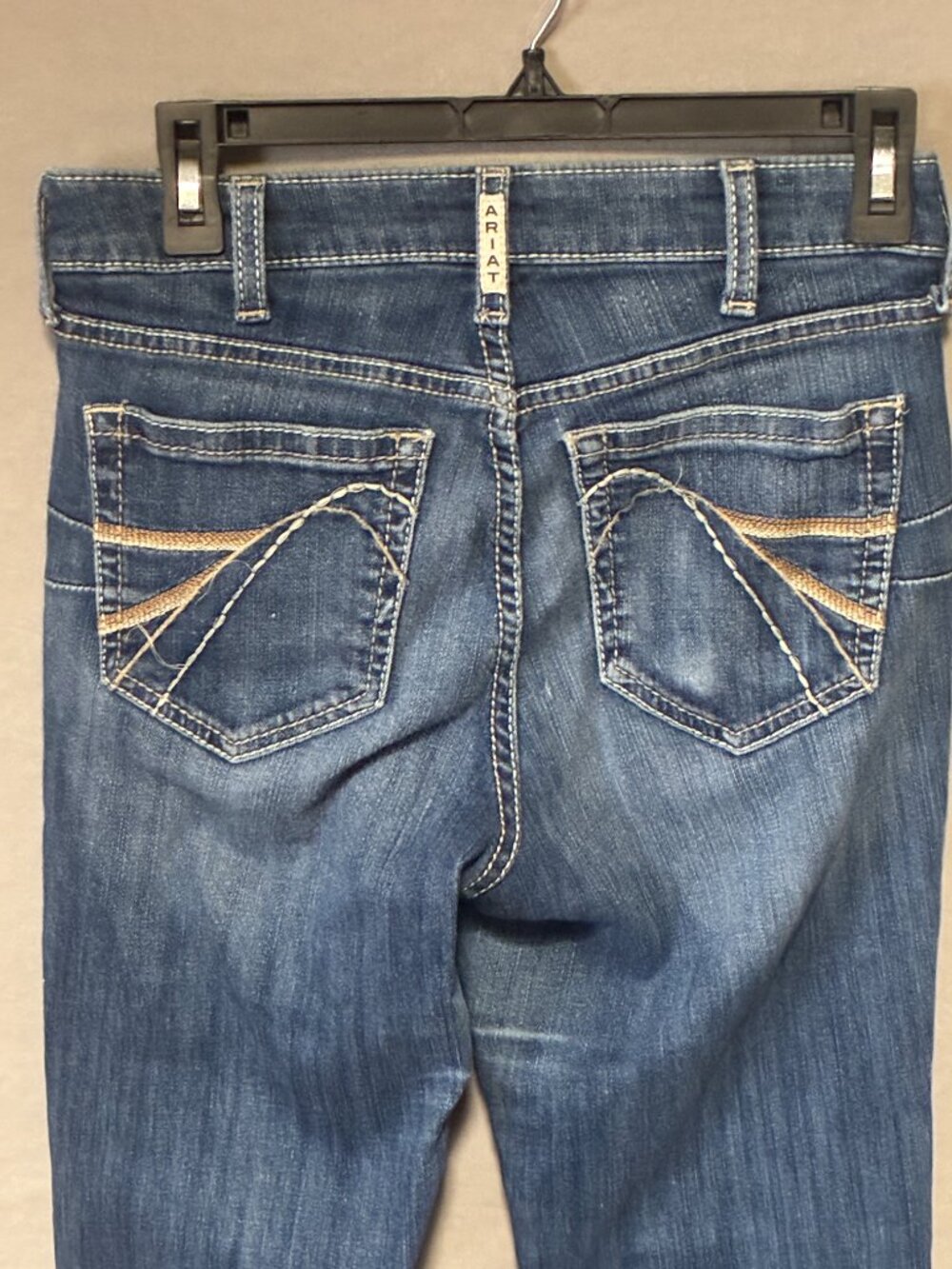 Ariat Real Jeans Womens 27L Blue Denim Western Bootcut Cowgirl Embroidered - Picture 5 of 9